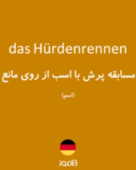  تصویر das Hürdenrennen - دیکشنری انگلیسی بیاموز