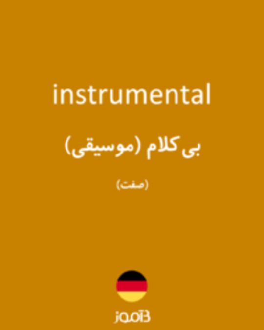  تصویر instrumental - دیکشنری انگلیسی بیاموز