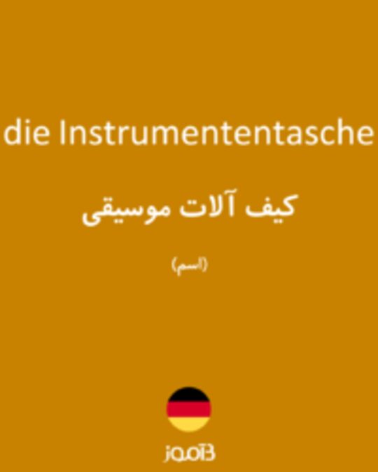  تصویر die Instrumententasche - دیکشنری انگلیسی بیاموز