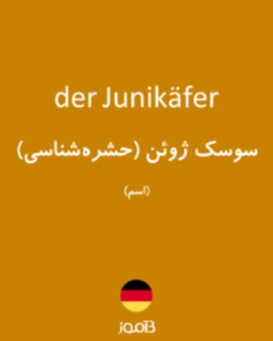  تصویر der Junikäfer - دیکشنری انگلیسی بیاموز