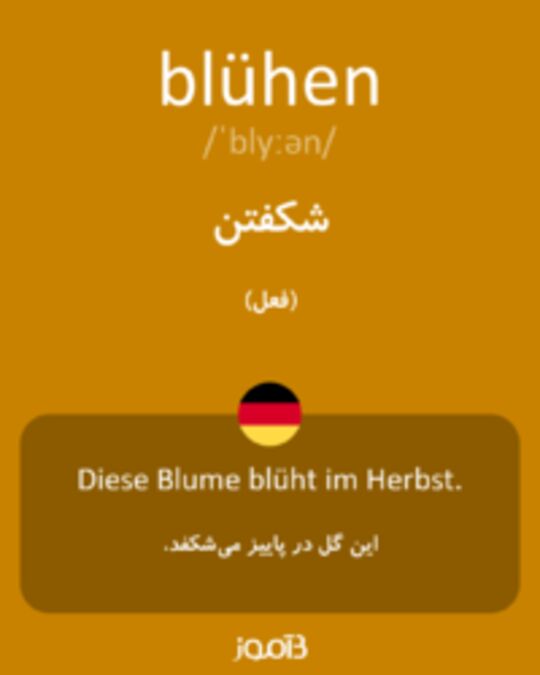  تصویر blühen - دیکشنری انگلیسی بیاموز