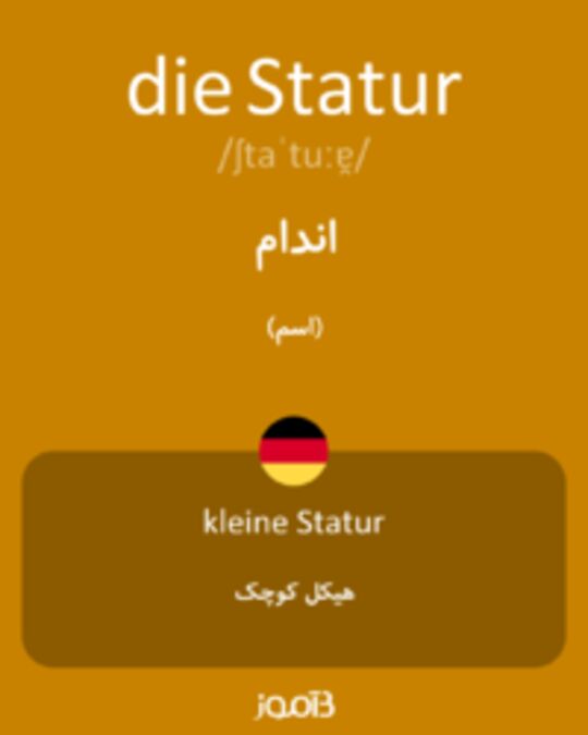  تصویر die Statur - دیکشنری انگلیسی بیاموز