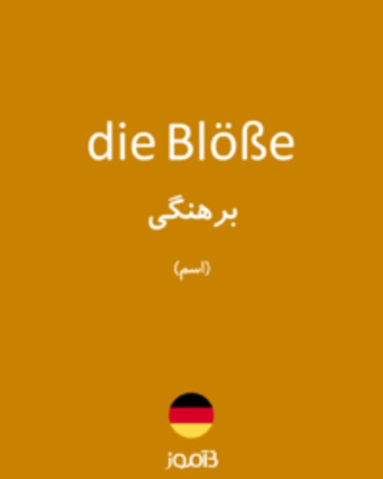  تصویر die Blöße - دیکشنری انگلیسی بیاموز