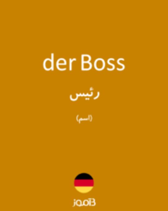  تصویر der Boss - دیکشنری انگلیسی بیاموز