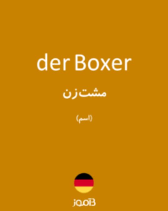  تصویر der Boxer - دیکشنری انگلیسی بیاموز