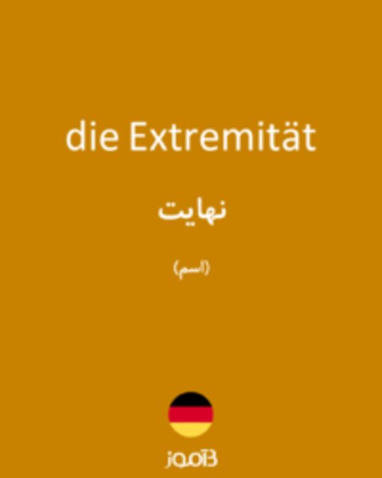  تصویر die Extremität - دیکشنری انگلیسی بیاموز