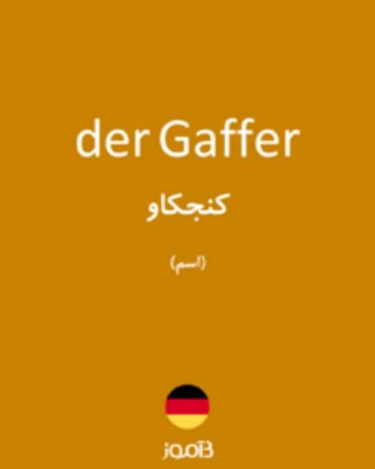  تصویر der Gaffer - دیکشنری انگلیسی بیاموز