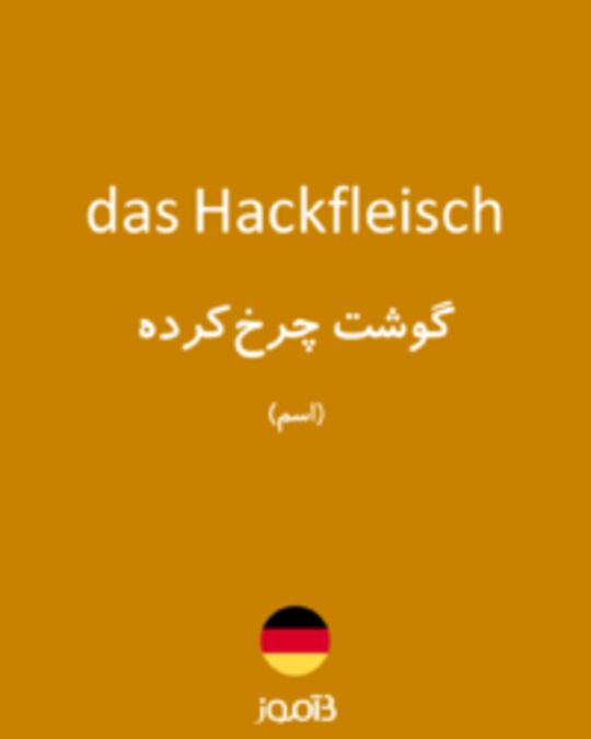  تصویر das Hackfleisch - دیکشنری انگلیسی بیاموز