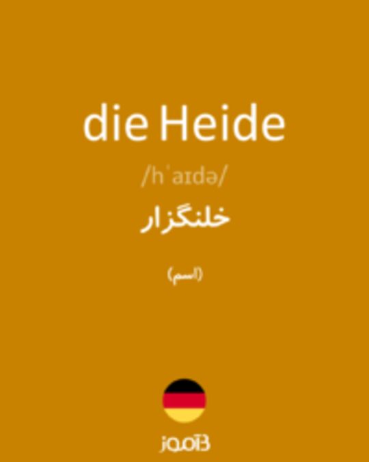  تصویر die Heide - دیکشنری انگلیسی بیاموز