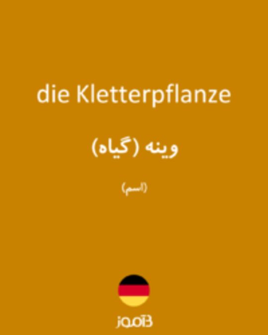  تصویر die Kletterpflanze - دیکشنری انگلیسی بیاموز