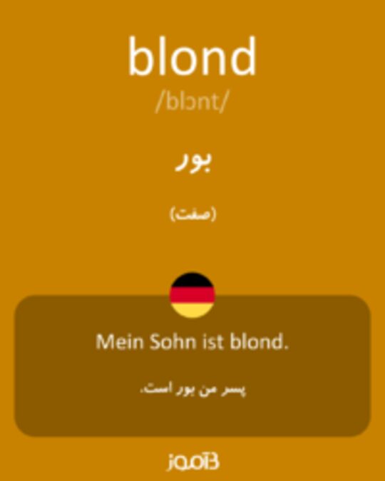  تصویر blond - دیکشنری انگلیسی بیاموز