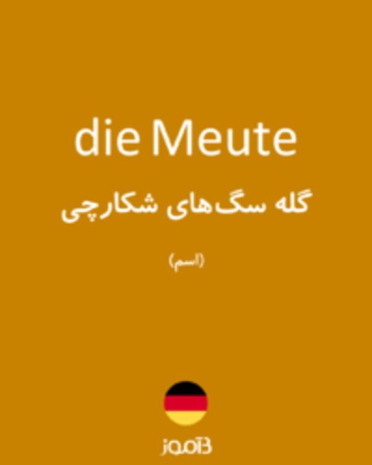  تصویر die Meute - دیکشنری انگلیسی بیاموز