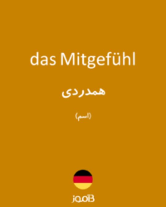  تصویر das Mitgefühl - دیکشنری انگلیسی بیاموز