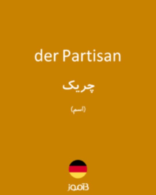  تصویر der Partisan - دیکشنری انگلیسی بیاموز