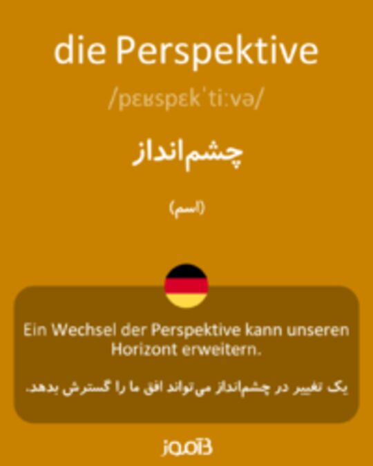  تصویر die Perspektive - دیکشنری انگلیسی بیاموز