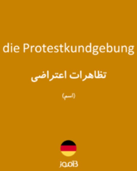  تصویر die Protestkundgebung - دیکشنری انگلیسی بیاموز