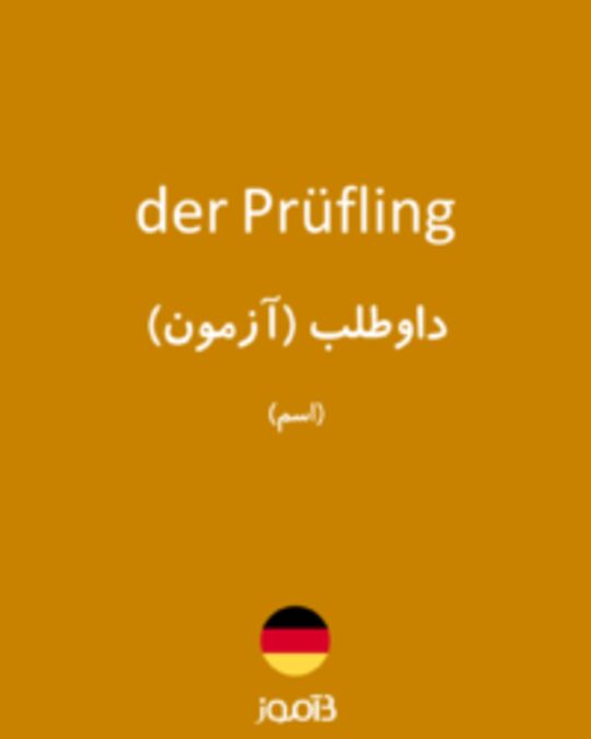  تصویر der Prüfling - دیکشنری انگلیسی بیاموز