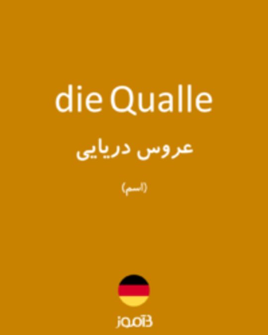  تصویر die Qualle - دیکشنری انگلیسی بیاموز