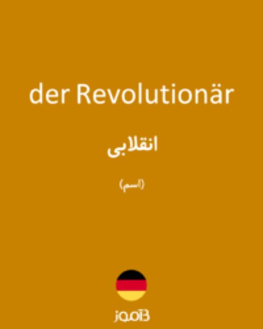  تصویر der Revolutionär - دیکشنری انگلیسی بیاموز