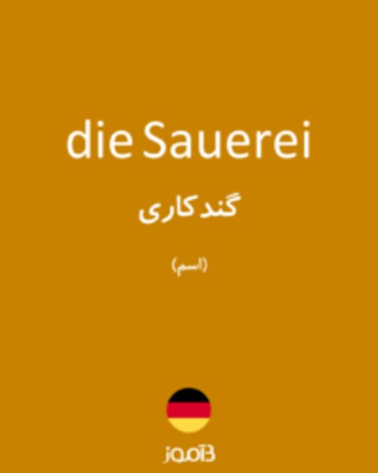  تصویر die Sauerei - دیکشنری انگلیسی بیاموز