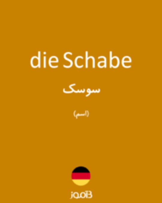  تصویر die Schabe - دیکشنری انگلیسی بیاموز