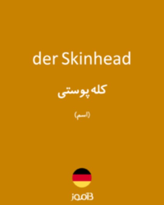  تصویر der Skinhead - دیکشنری انگلیسی بیاموز