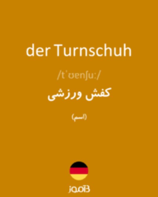  تصویر der Turnschuh - دیکشنری انگلیسی بیاموز