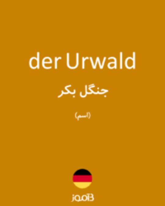  تصویر der Urwald - دیکشنری انگلیسی بیاموز