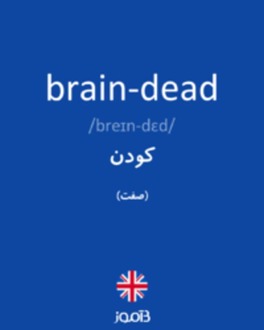  تصویر brain-dead - دیکشنری انگلیسی بیاموز