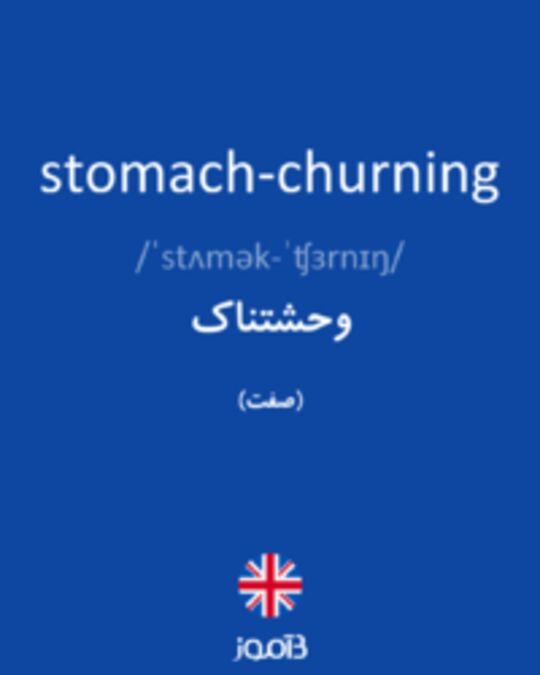  تصویر stomach-churning - دیکشنری انگلیسی بیاموز