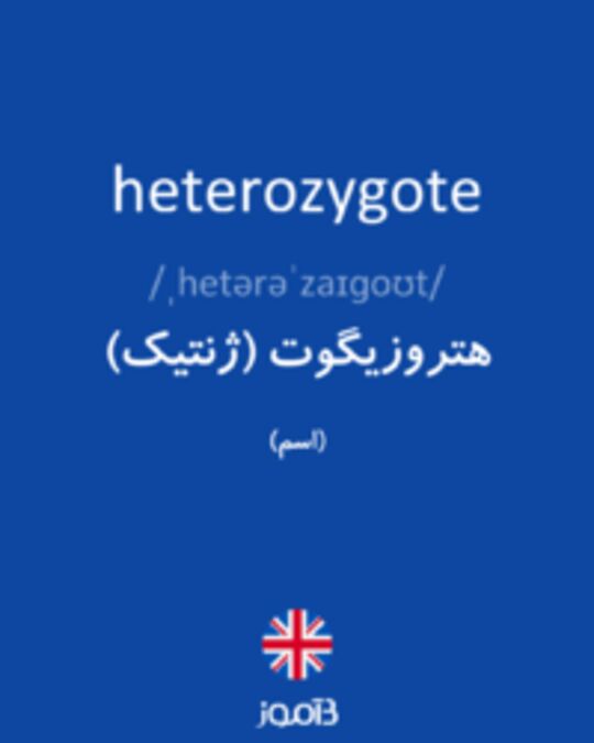  تصویر heterozygote - دیکشنری انگلیسی بیاموز