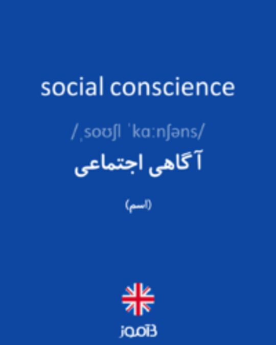  تصویر social conscience - دیکشنری انگلیسی بیاموز