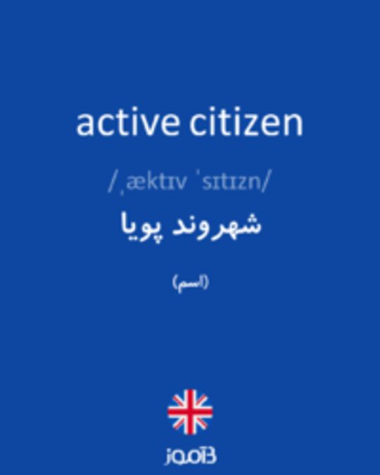  تصویر active citizen - دیکشنری انگلیسی بیاموز