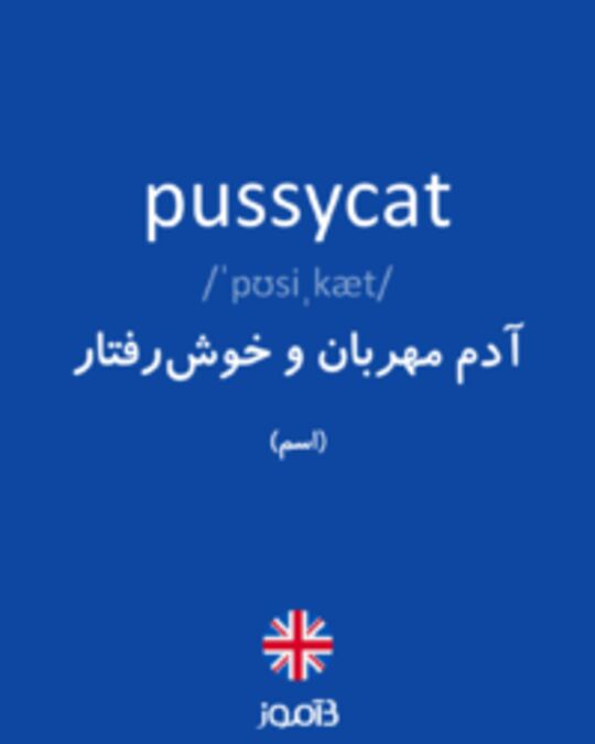  تصویر pussycat - دیکشنری انگلیسی بیاموز