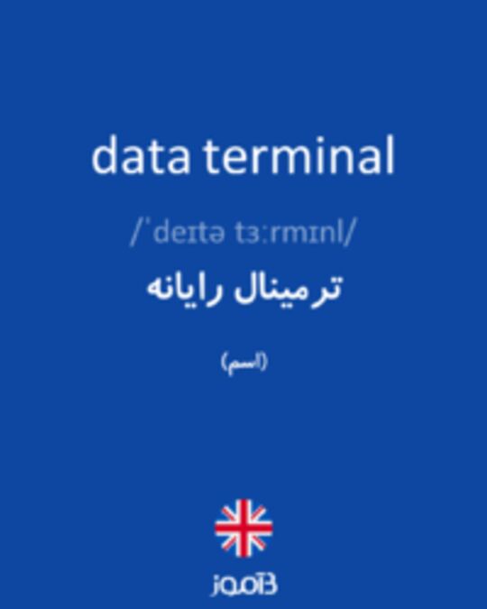  تصویر data terminal - دیکشنری انگلیسی بیاموز
