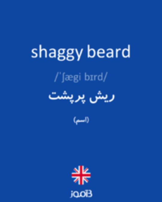  تصویر shaggy beard - دیکشنری انگلیسی بیاموز