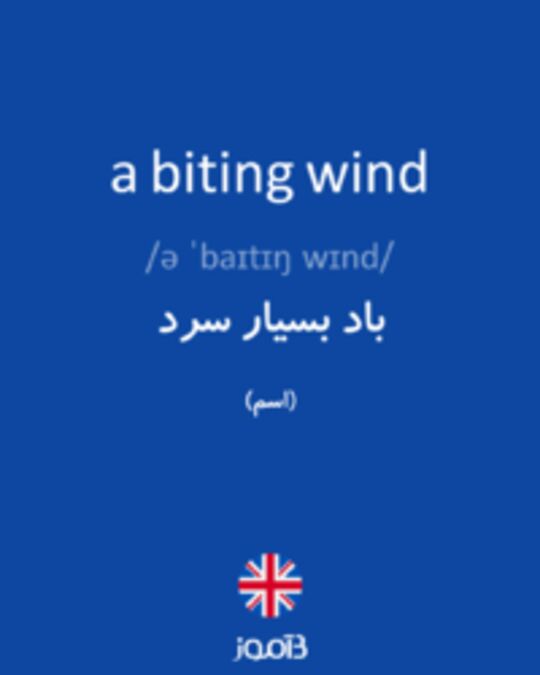  تصویر a biting wind - دیکشنری انگلیسی بیاموز