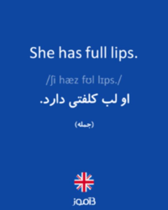  تصویر She has full lips. - دیکشنری انگلیسی بیاموز