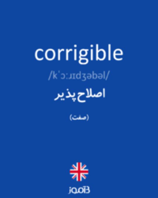  تصویر corrigible - دیکشنری انگلیسی بیاموز