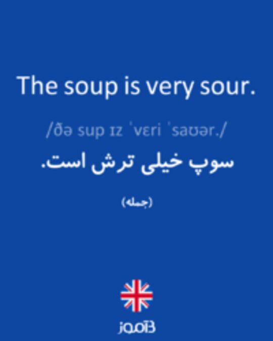  تصویر The soup is very sour. - دیکشنری انگلیسی بیاموز