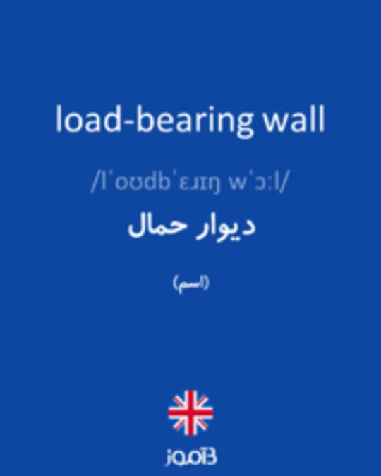  تصویر load-bearing wall - دیکشنری انگلیسی بیاموز