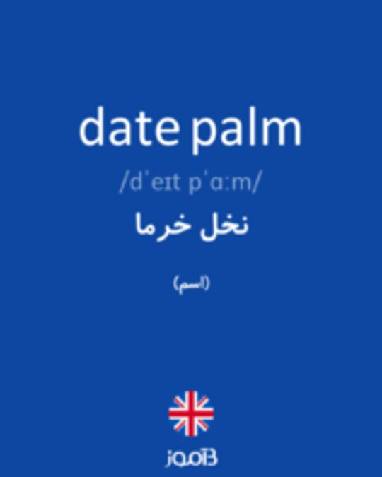  تصویر date palm - دیکشنری انگلیسی بیاموز