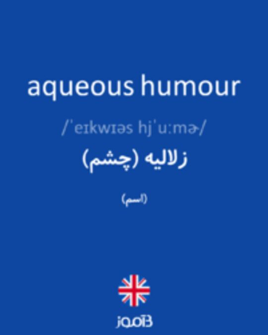  تصویر aqueous humour - دیکشنری انگلیسی بیاموز