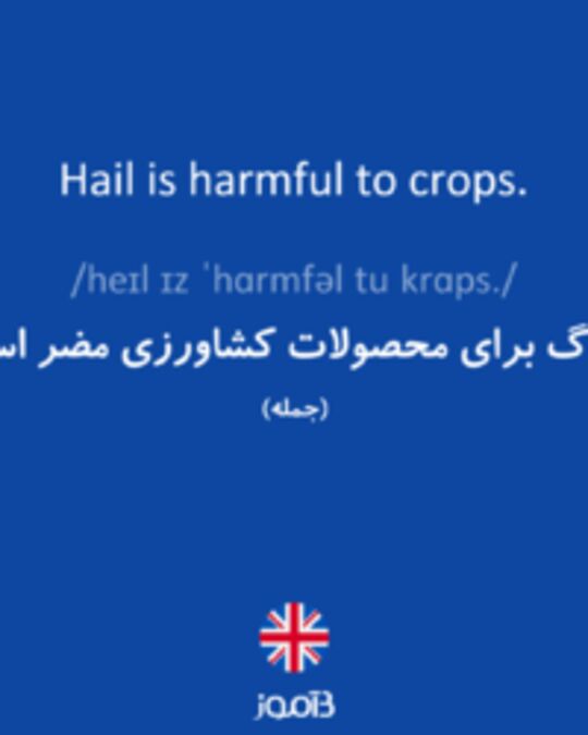  تصویر Hail is harmful to crops. - دیکشنری انگلیسی بیاموز