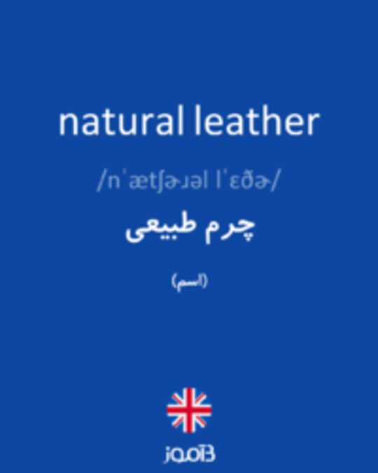  تصویر natural leather - دیکشنری انگلیسی بیاموز