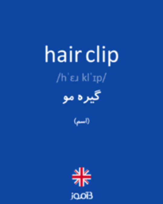  تصویر hair clip - دیکشنری انگلیسی بیاموز