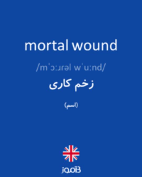  تصویر mortal wound - دیکشنری انگلیسی بیاموز