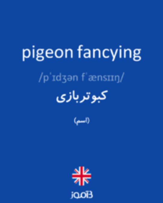  تصویر pigeon fancying - دیکشنری انگلیسی بیاموز