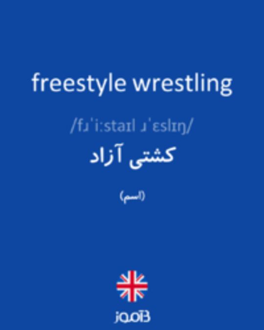  تصویر freestyle wrestling - دیکشنری انگلیسی بیاموز
