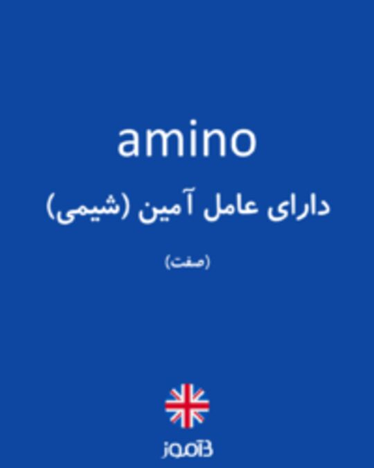  تصویر amino - دیکشنری انگلیسی بیاموز